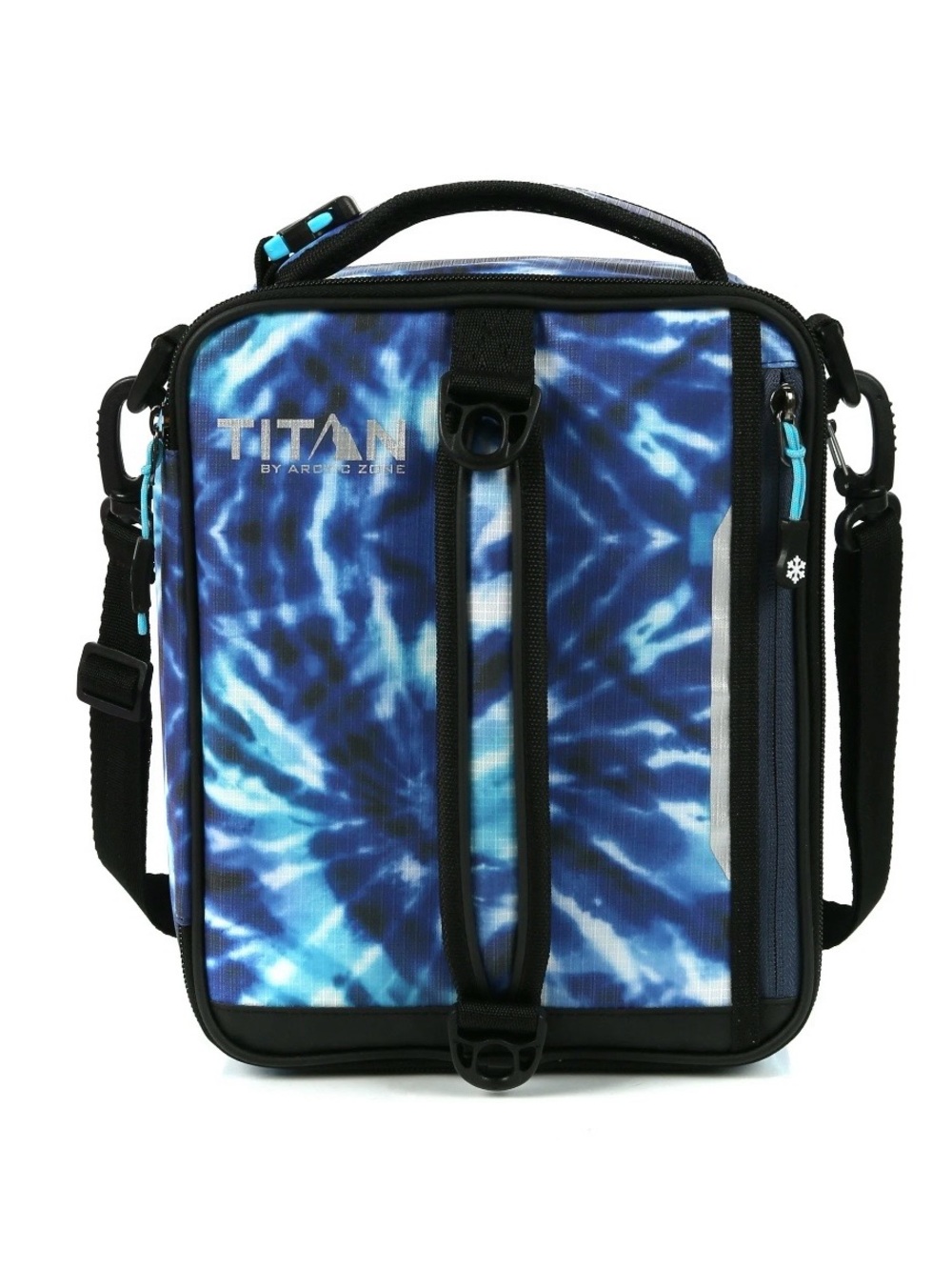 Titan by Arctic Zone Fridge Cold Upright Lunch Pack, Kaleidoscope Blue Tie Dye - Picture 2 of 6
